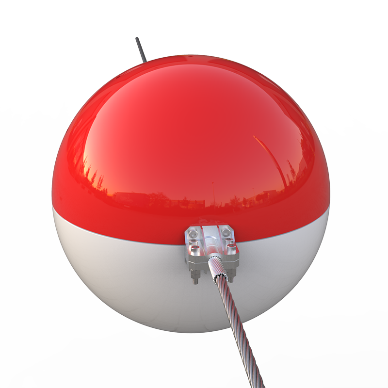 Power line aircraft warning spheres marker ball