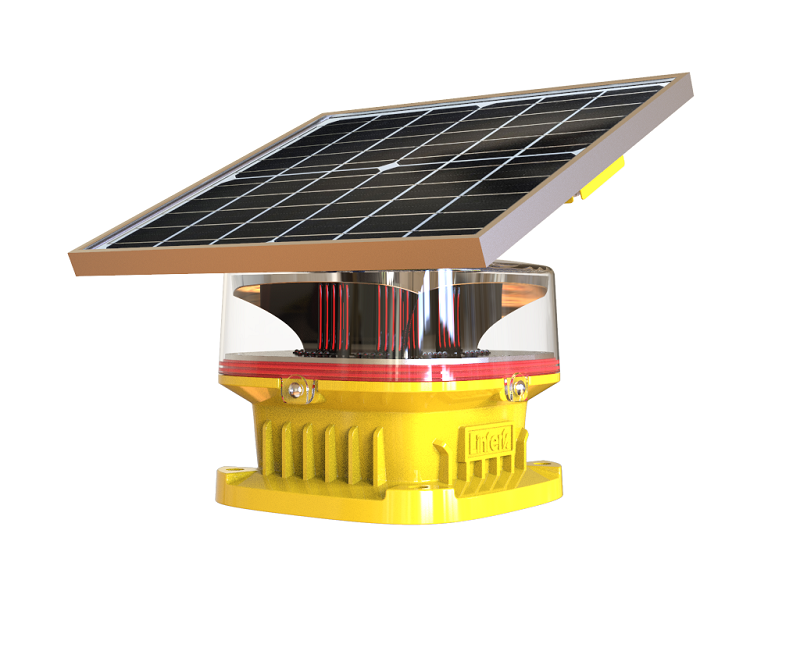 Solar lithium battery Medium Intensity Obstruction Light